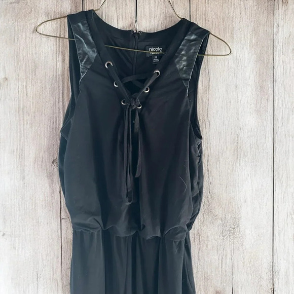 Nicole by Nicole Miller Pants - Chic Black Nicole by Nicole Miller Jumpsuit with Pockets - Size XS (A6)